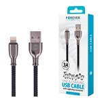 TF Cavo Forever Tornado USB/Lightning 1 mt. 3A Nero