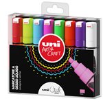 Marker Uni Chalk Scalpello  Set P 8 pz.