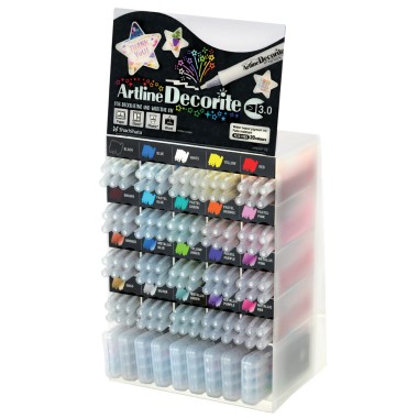 Marker Artline Decorite Chisel Expo 156 pz.