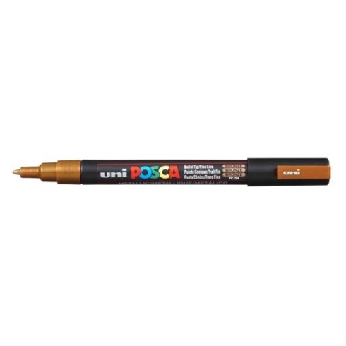 Marker Uni Posca Fine PC3 M Bronzo  6 pz.