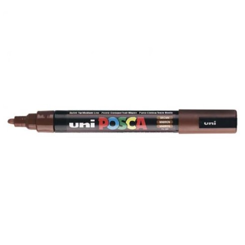 Marker Uni Posca Fine PC3 M Marrone  6 pz.