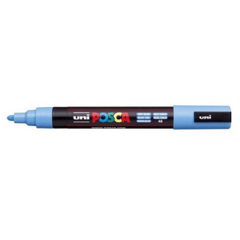 Marker Uni Posca Media PC5 M Blu Cielo 6 pz.