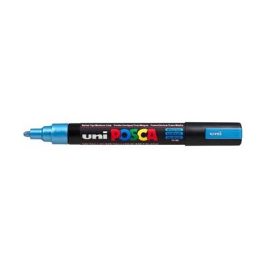 Marker Uni Posca Media PC5 M Blu Metal 6 pz.