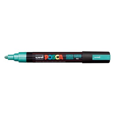 Marker Uni Posca Media PC5 M Verde Metal 6 pz.