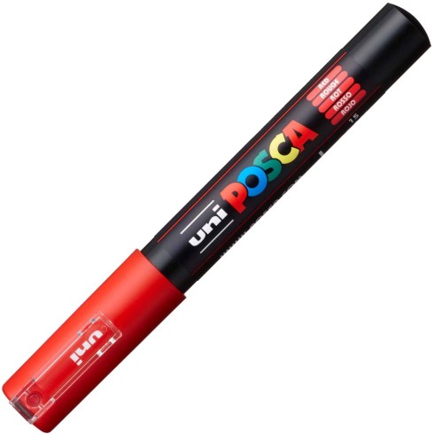 Marker Uni Posca Extra Fine PC1 M Rosso 6 pz.