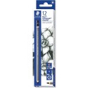 Matite Staedtler Lumograph Charcoal H Dura 12 pz.