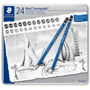 Matite Staedtler Lumograph 24 gradazioni miste