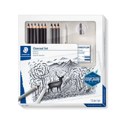 Matite Staedtler Lumograph Set Carboncino 61 100C