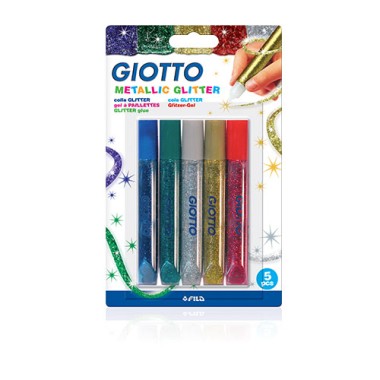 Colla Glitter Giotto ml.10 Metallic 5 pz.