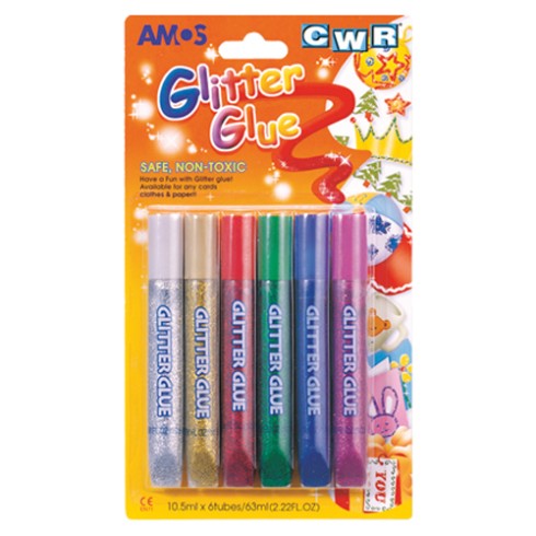 Colla Glitter CWR ml.10 Assortiti  6 pz.