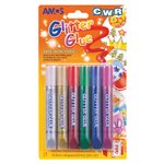 Colla Glitter CWR ml.10 Assortiti  6 pz.