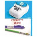 Rotolo 600 Etichette 25x10 per Mini Printer Colibri