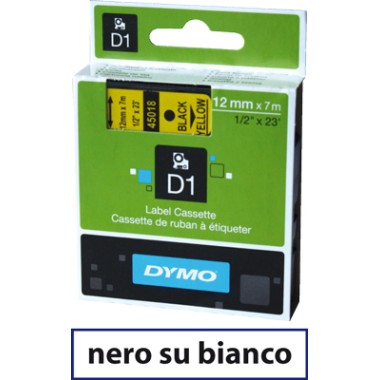 Nastro Dymo D1 409130  9x7 Nero/Bianco