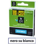 Nastro Dymo D1 409130  9x7 Nero/Bianco