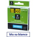 Nastro Dymo D1 409140  9x7 Blu/Bianco