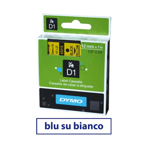 Nastro Dymo D1 409140  9x7 Blu/Bianco