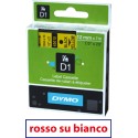 Nastro Dymo D1 409150  9x7 Rosso/Bianco