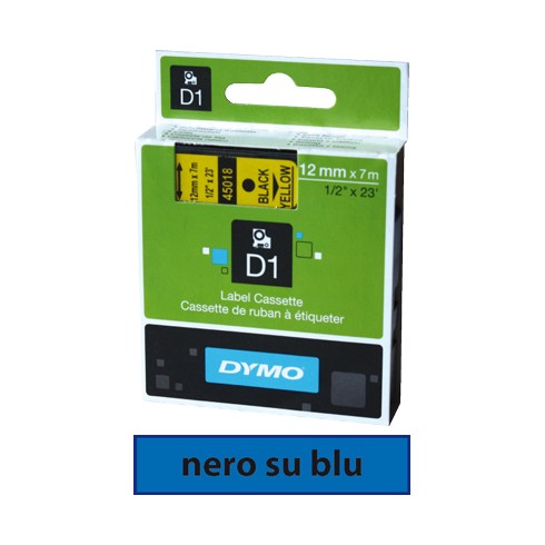 Nastro Dymo D1 409160  9x7 Nero/Blu