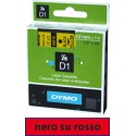 Nastro Dymo D1 409170  9x7 Nero/Rosso