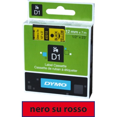 Nastro Dymo D1 409170  9x7 Nero/Rosso