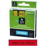 Nastro Dymo D1 409170  9x7 Nero/Rosso