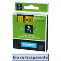 Nastro Dymo D1 450110 12x7 Blu/Trasp.