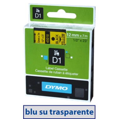 Nastro Dymo D1 450110 12x7 Blu/Trasp.