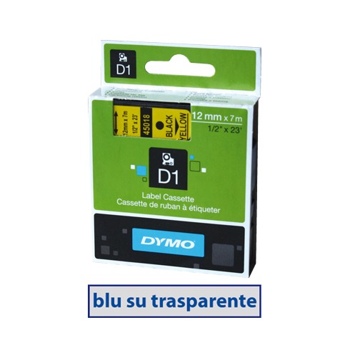 Nastro Dymo D1 450110 12x7 Blu/Trasp.