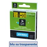 Nastro Dymo D1 450110 12x7 Blu/Trasp.