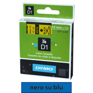 Nastro Dymo D1 450160 12x7 Nero/Blu