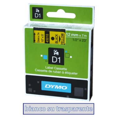 Nastro Dymo D1 450200 12x7 Bianco/Trasp.