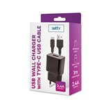 TF Caricatore Setty a muro USB 2.4A + Cavo Type-C