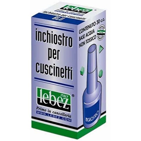 Inchiostro per timbri Lebez 30 cc Blu