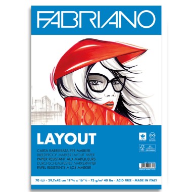 Blocchi Fabriano Layout A3 70 ff 75 Gr.