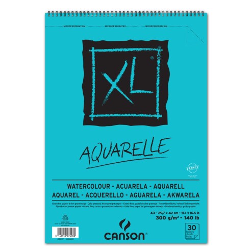 Blocchi Canson XL Acquarel A3 gr.300 30 ff.