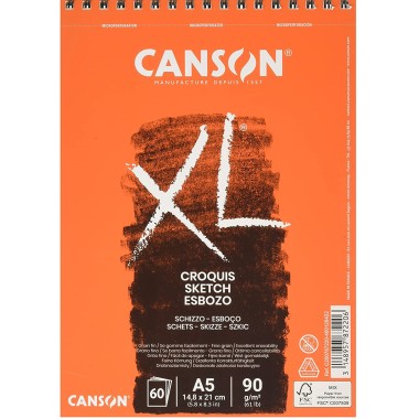 Blocchi Canson XL Avorio A5 60 fg. 90 g lato corto