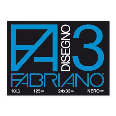 Album Disegno Fabriano F3 10 ff 24x33 Neri