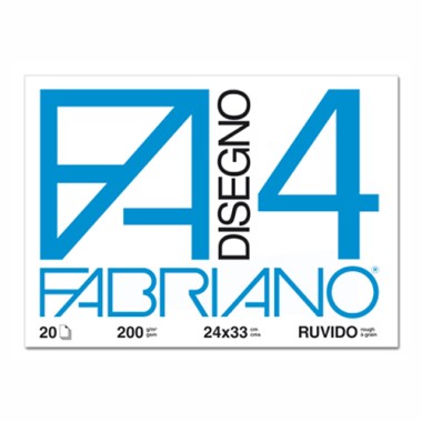 Blocchi Disegno Fabriano F4 20 ff 2434 Ruvido