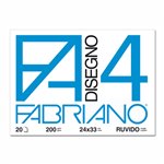 Blocchi Disegno Fabriano F4 20 ff 3348 Ruvido