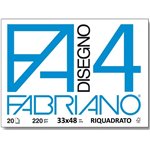 Blocchi Disegno Fabriano F4 20 ff 3348 Squadrato