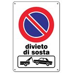 Targa 20x30 CC05 Divieto di Sosta Rimozione
