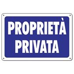 Targa 30x20 CC23 Proprieta Privata