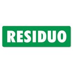 Targa 14x5 PV543 Adesivo Residuo