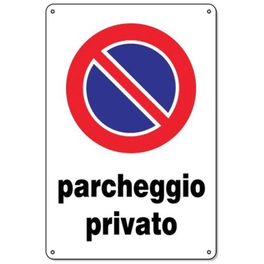 Targa 20x30 CC06 Parcheggio Privato