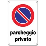 Targa 20x30 CC06 Parcheggio Privato