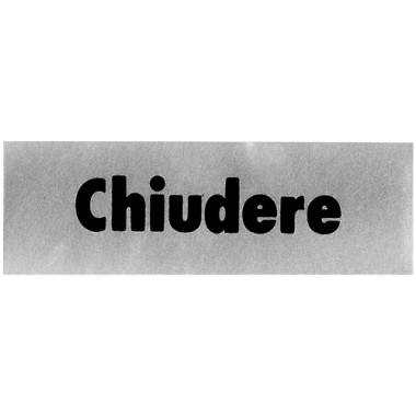 Etichette Segnaletiche 5x15 Chiudere