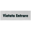 Etichette Segnaletiche 4x15 Vetato entrare
