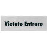 Etichette Segnaletiche 4x15 Vetato entrare