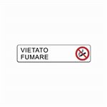 Segnali Adesivi 200X45 Alluminio Vietato Fumare