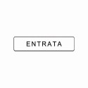 Segnali Adesivi 200X45 Alluminio Entrata